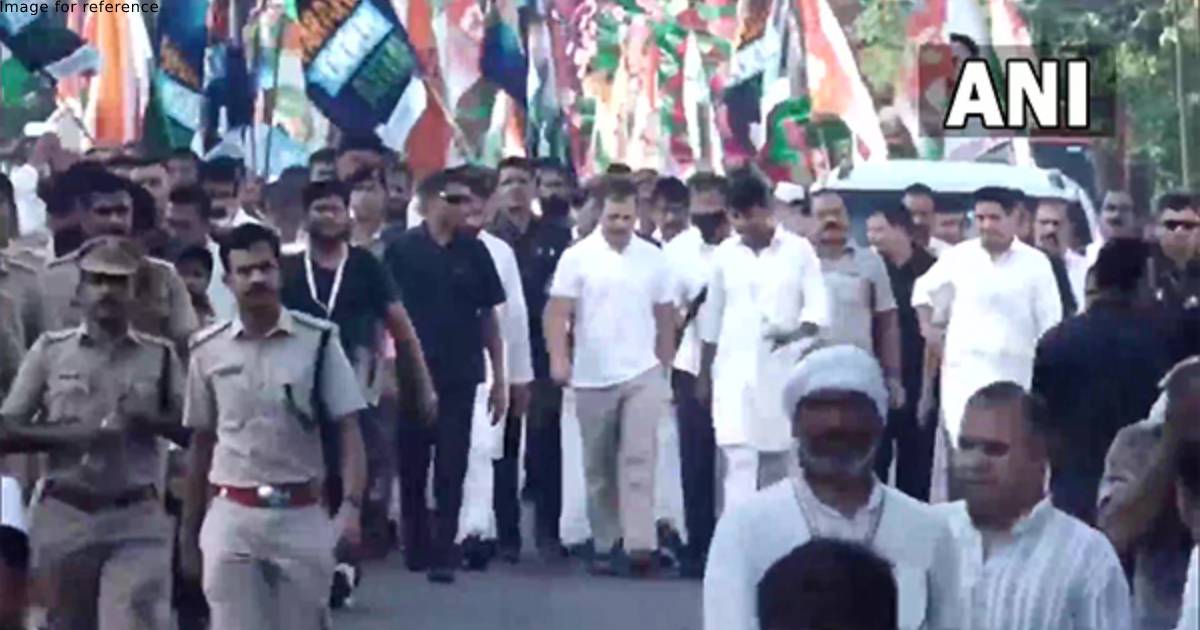 Congress leader Rahul Gandhi resumes 'Bharat Jodo Yatra' on 18th day in Thrissur in Kerala